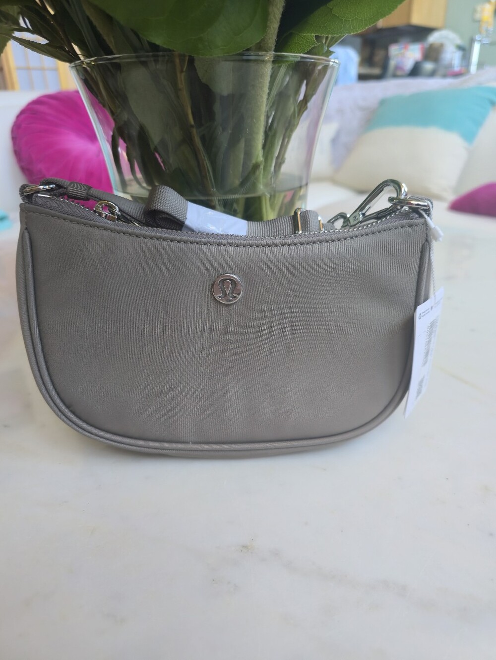 NWT Lululemon City Essentials Mini Shoulder Bag In Fall Colors -taupe IL - Picture 7 of 16